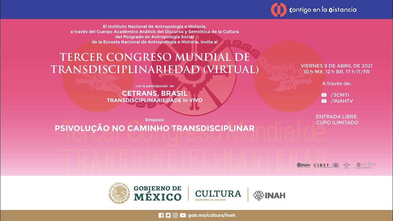 Terceiro Congresso Mundial de Transdisciplinaridade (Virtual) Participação de Roberto Crema